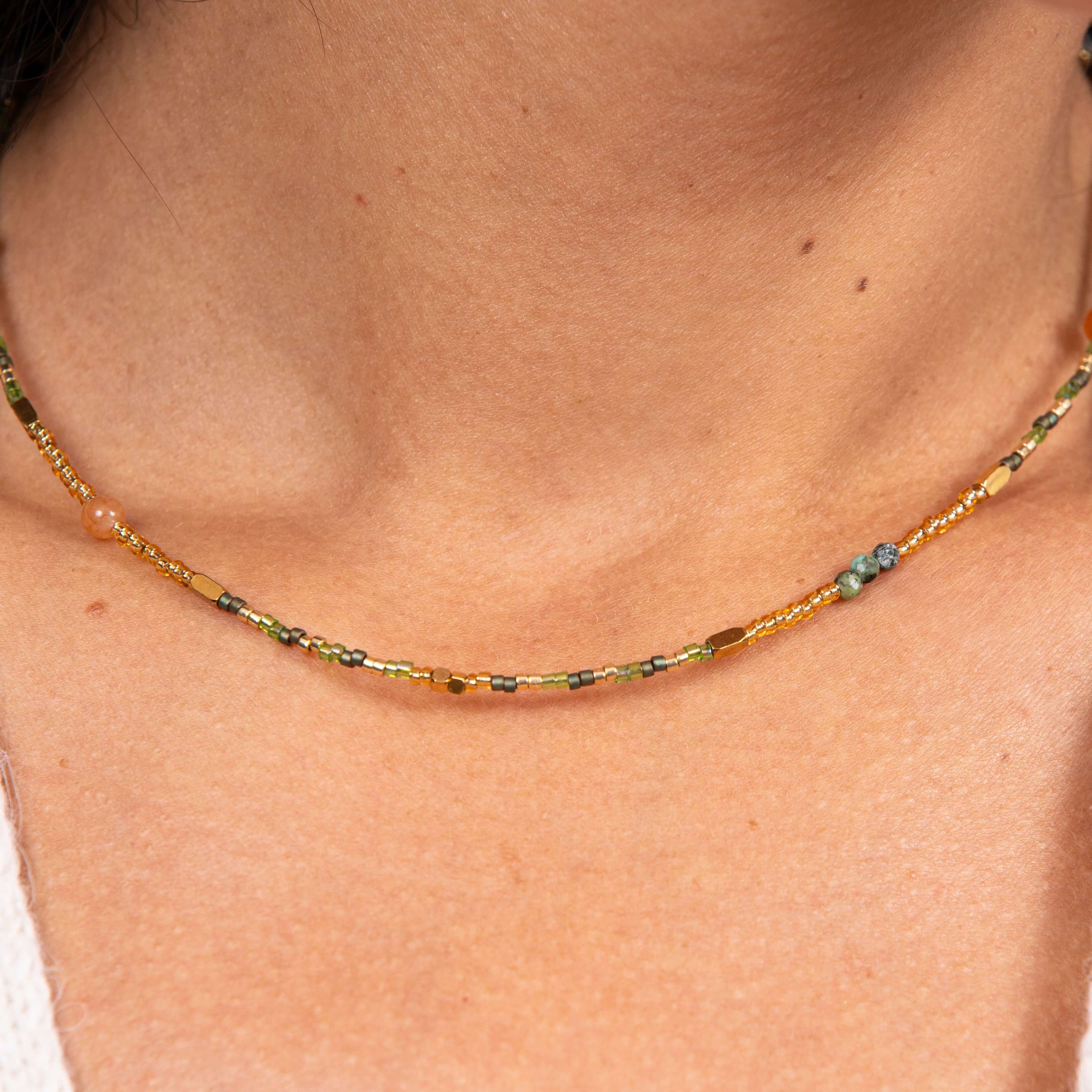 Collier en perles Mathis | Acier inoxydable